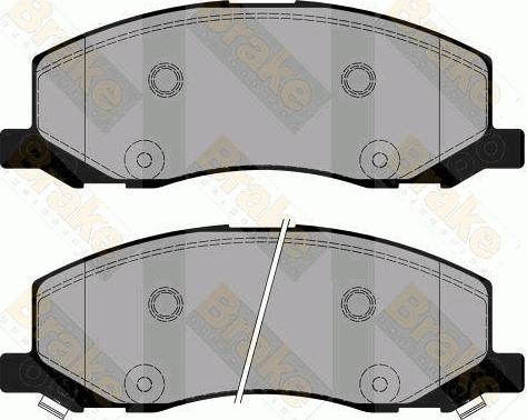 Brake Engineering PA1779 - Brake Pad Set, disc brake autospares.lv