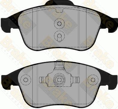 Brake Engineering PA1776 - Brake Pad Set, disc brake autospares.lv