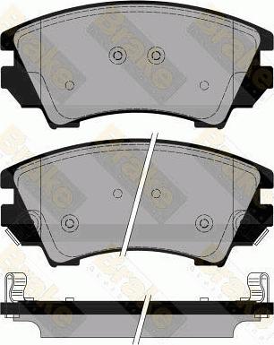 Brake Engineering PA1778 - Brake Pad Set, disc brake autospares.lv