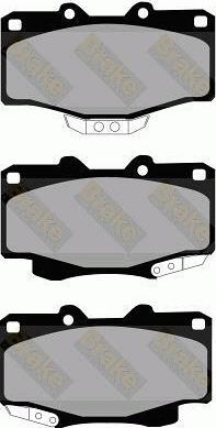 Brake Engineering PA844 - Brake Pad Set, disc brake autospares.lv