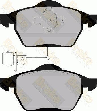 Brake Engineering PA865 - Brake Pad Set, disc brake autospares.lv