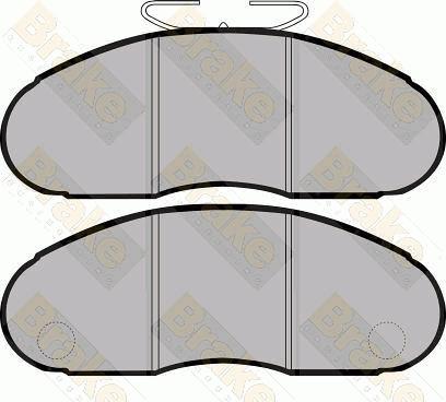 Brake Engineering PA812 - Brake Pad Set, disc brake autospares.lv