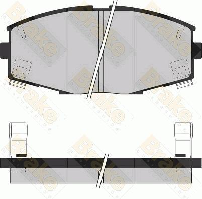 Roulunds Rubber 644581 - Brake Pad Set, disc brake autospares.lv