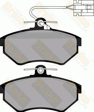 Brake Engineering PA872 - Brake Pad Set, disc brake autospares.lv