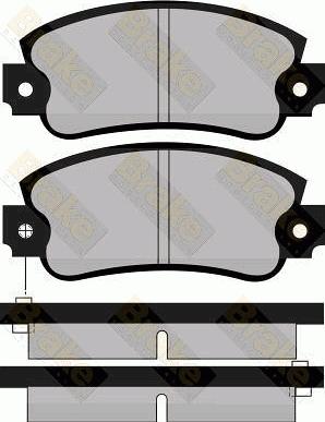 Brake Engineering PA452 - Brake Pad Set, disc brake autospares.lv