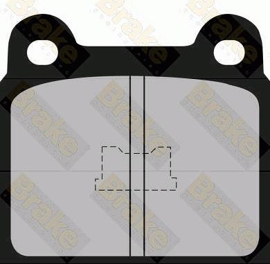 Brake Engineering PA305 - Brake Pad Set, disc brake autospares.lv