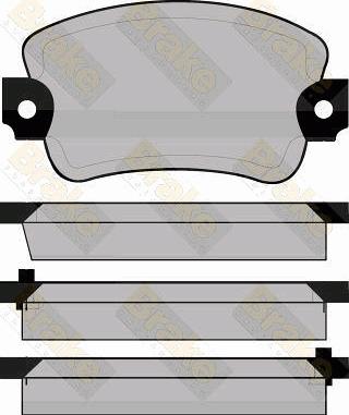 Brake Engineering PA308 - Brake Pad Set, disc brake autospares.lv