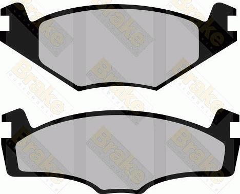 Brake Engineering PA376 - Brake Pad Set, disc brake autospares.lv