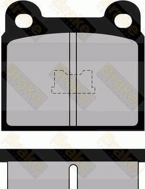 Brake Engineering PA250 - Brake Pad Set, disc brake autospares.lv