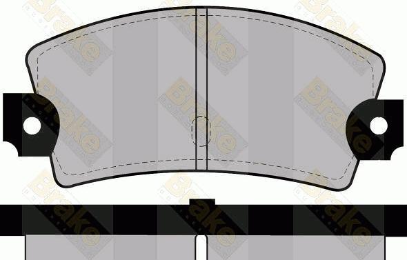 Brake Engineering PA276 - Brake Pad Set, disc brake autospares.lv