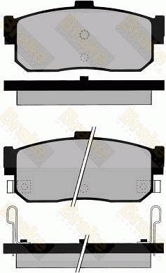 Brake Engineering PA799 - Brake Pad Set, disc brake autospares.lv