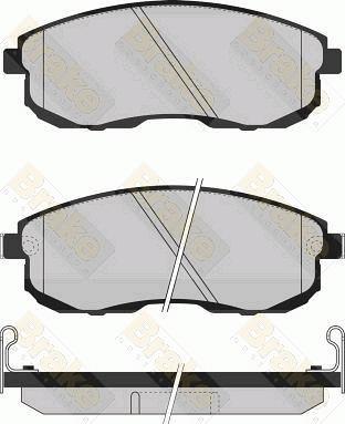 Brake Engineering PA791 - Brake Pad Set, disc brake autospares.lv