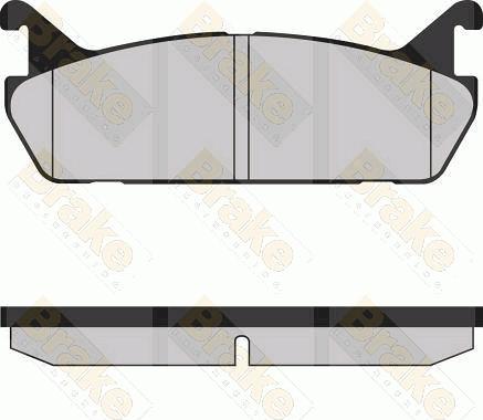 Brake Engineering PA764 - Brake Pad Set, disc brake autospares.lv