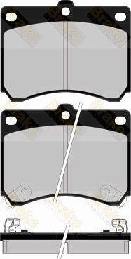 Roulunds Rubber 462281 - Brake Pad Set, disc brake autospares.lv
