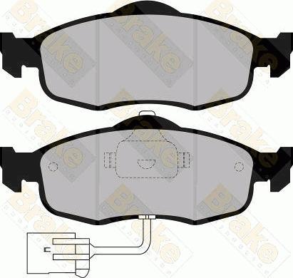 Brake Engineering PA730 - Brake Pad Set, disc brake autospares.lv