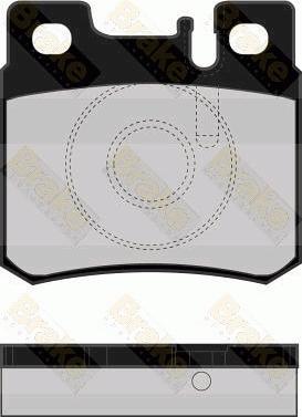 Brake Engineering PA774 - Brake Pad Set, disc brake autospares.lv