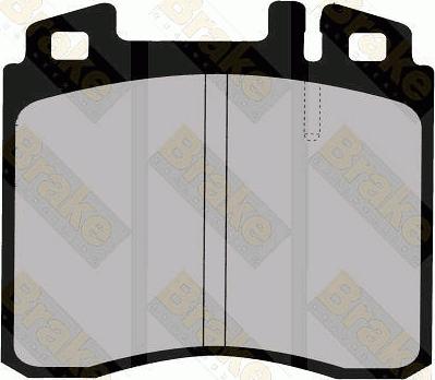 Brake Engineering PA778 - Brake Pad Set, disc brake autospares.lv