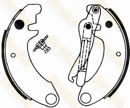 Brake Engineering SH1052 - Brake Shoe Set autospares.lv