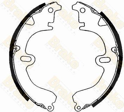 Brake Engineering SH1181 - Brake Shoe Set autospares.lv