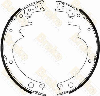 Brake Engineering SH1183 - Brake Shoe Set autospares.lv