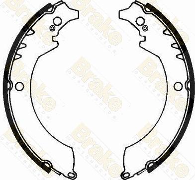 Brake Engineering SH1251 - Brake Shoe Set autospares.lv