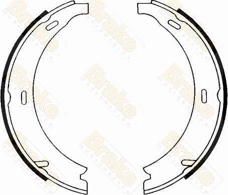 Brake Engineering SH1208 - Brake Shoe Set, parking brake autospares.lv