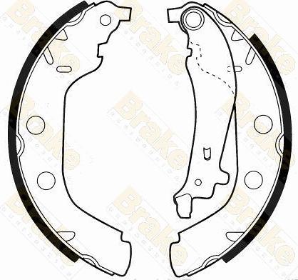 Brake Engineering SH2499 - Brake Shoe Set autospares.lv