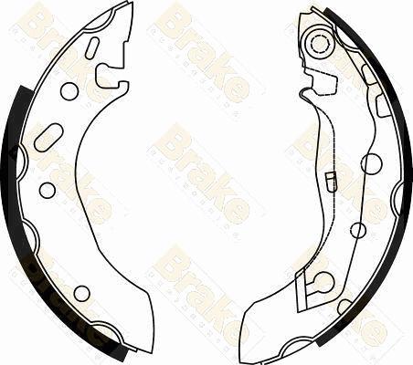 Brake Engineering SH2495 - Brake Shoe Set autospares.lv