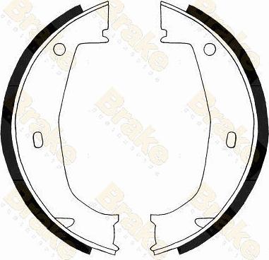 Brake Engineering SH2498 - Brake Shoe Set, parking brake autospares.lv