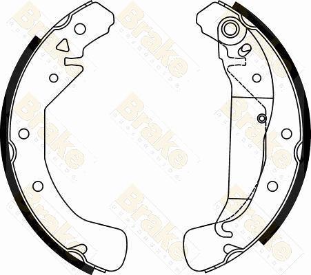 Brake Engineering SH2497 - Brake Shoe Set autospares.lv