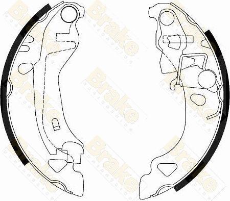 Brake Engineering SH2438 - Brake Shoe Set autospares.lv