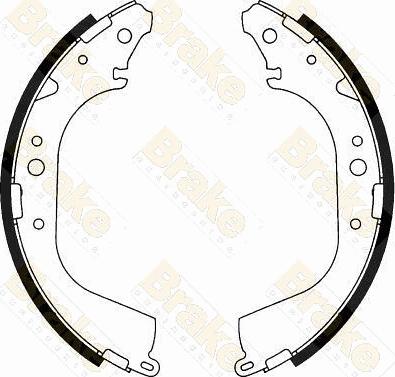 Brake Engineering SH2427 - Brake Shoe Set autospares.lv