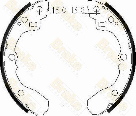 Brake Engineering SH2471 - Brake Shoe Set autospares.lv