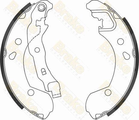 Brake Engineering SH2594 - Brake Shoe Set autospares.lv