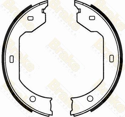 Brake Engineering SH2593 - Brake Shoe Set, parking brake autospares.lv