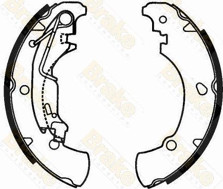 Brake Engineering SH2597 - Brake Shoe Set autospares.lv