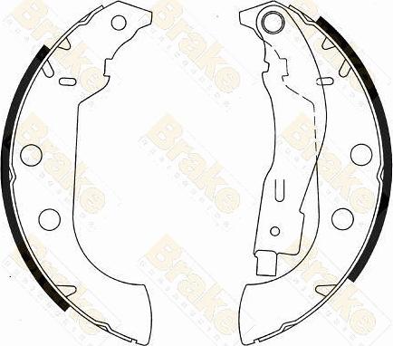 Brake Engineering SH2540 - Brake Shoe Set autospares.lv