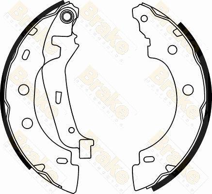 Brake Engineering SH2547 - Brake Shoe Set autospares.lv