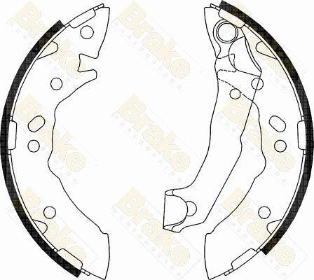 Brake Engineering SH2550 - Brake Shoe Set autospares.lv