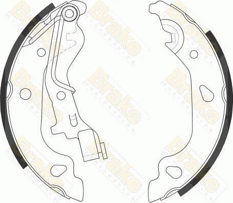 Brake Engineering SH2557 - Brake Shoe Set autospares.lv