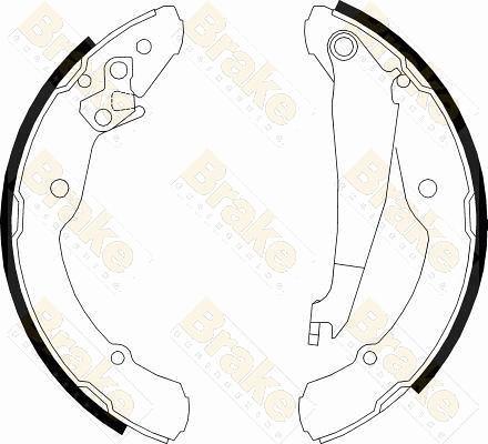 Brake Engineering SH2501 - Brake Shoe Set autospares.lv