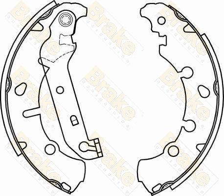 Brake Engineering SH2582 - Brake Shoe Set autospares.lv