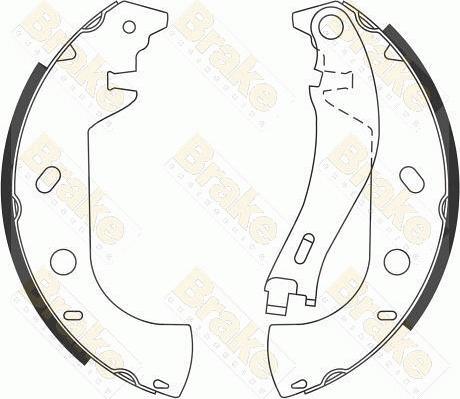 Brake Engineering SH2535 - Brake Shoe Set autospares.lv