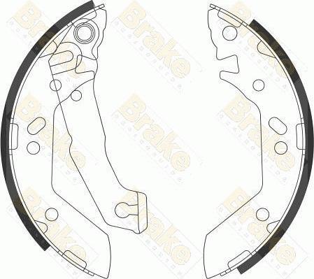 Brake Engineering SH2602 - Brake Shoe Set autospares.lv