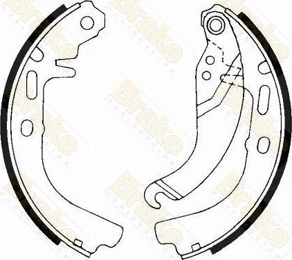 Brake Engineering SH2186 - Brake Shoe Set autospares.lv