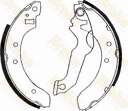 Brake Engineering SH2171 - Brake Shoe Set autospares.lv