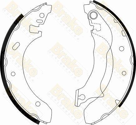 Brake Engineering SH2313 - Brake Shoe Set autospares.lv