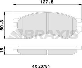 Valeo 671775 - Brake Pad Set, disc brake autospares.lv