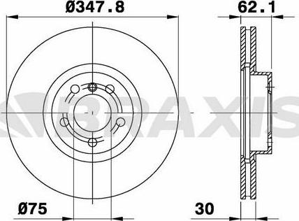 KRAFT AUTOMOTIVE 6042697 - Brake Disc autospares.lv