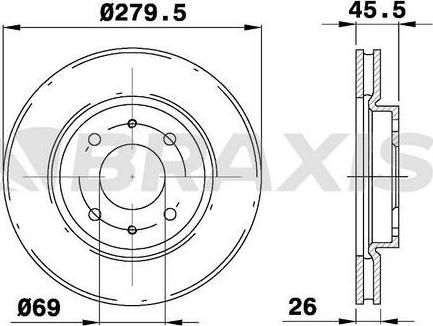 BENDIX 520542 - Brake Disc autospares.lv